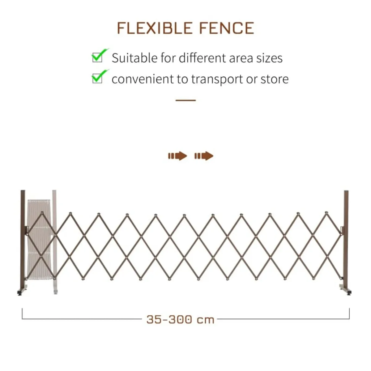 Expanding Trellis Fence Freestanding Movable Fence - Image 4