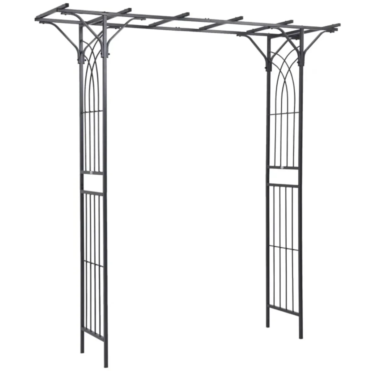 210cm Decorative Metal Garden Trellis Arch with Du - Image 1
