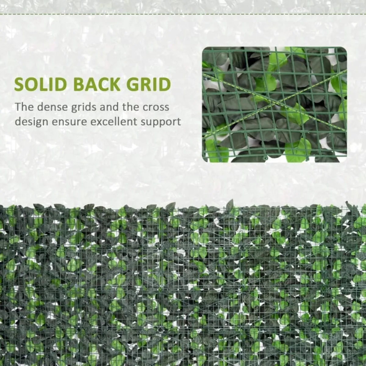 Artificial Leaf Hedge Screen Privacy Fence Panel f - Image 3