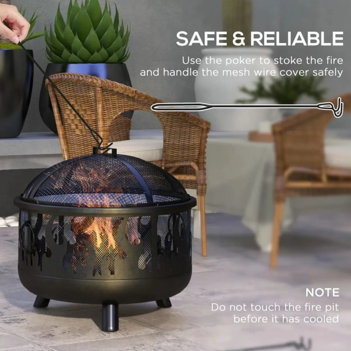 2000 W Electric Infrared Patio Heater with Cover, - Image 3
