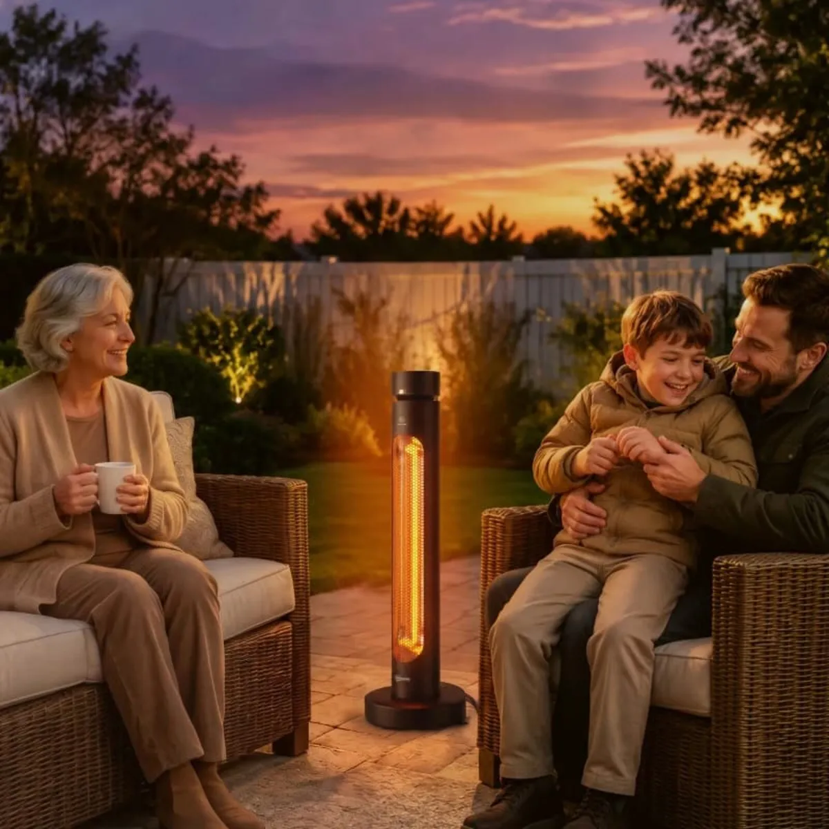 2000 W Electric Infrared Patio Heater, Free Standi - Image 2