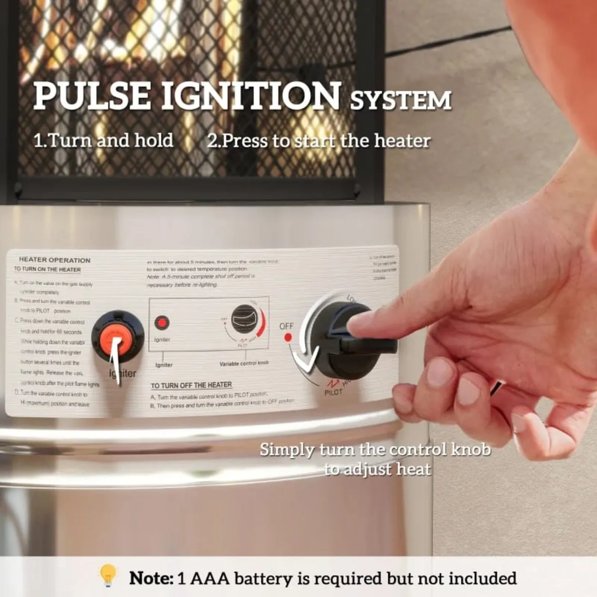 11Kw Adjustable Heat Gas Patio Heater

Features:
3 - Image 4