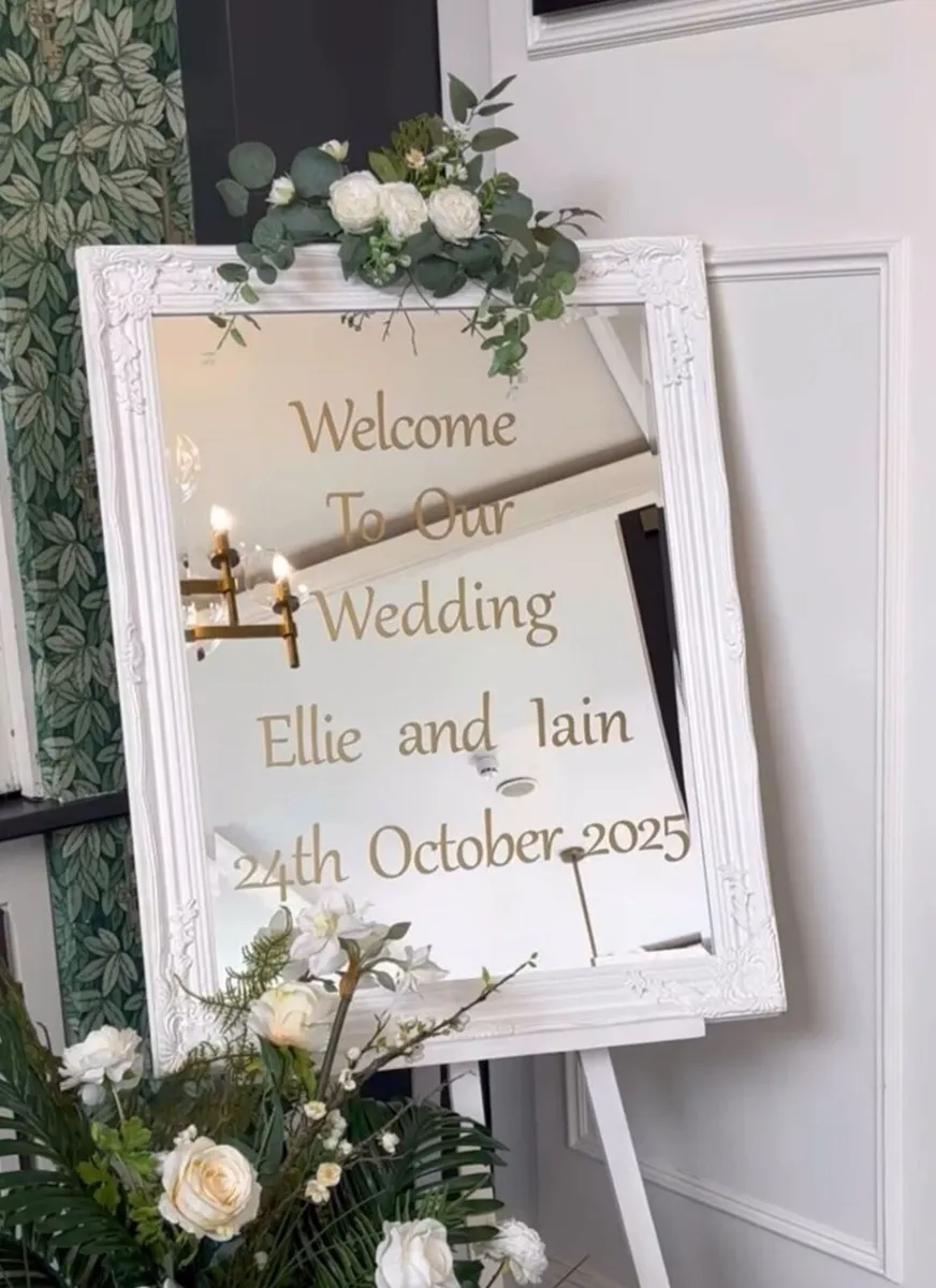 Personalised Wedding Welcome Sign for Rent