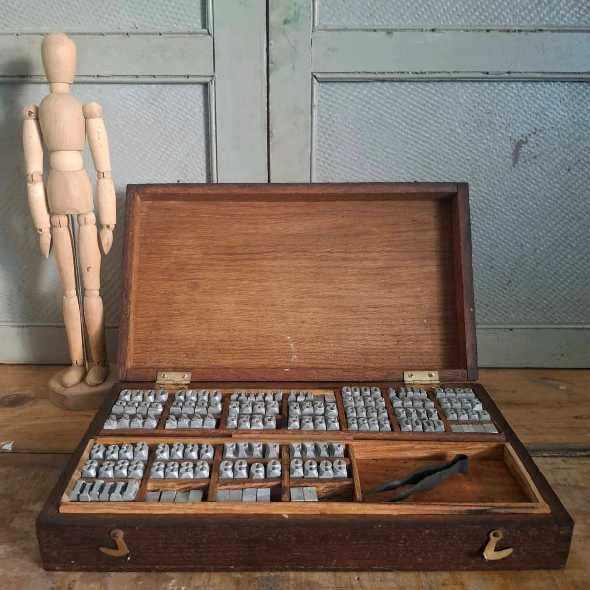 Vintage Letterpress Stamping Block Set - Image 1