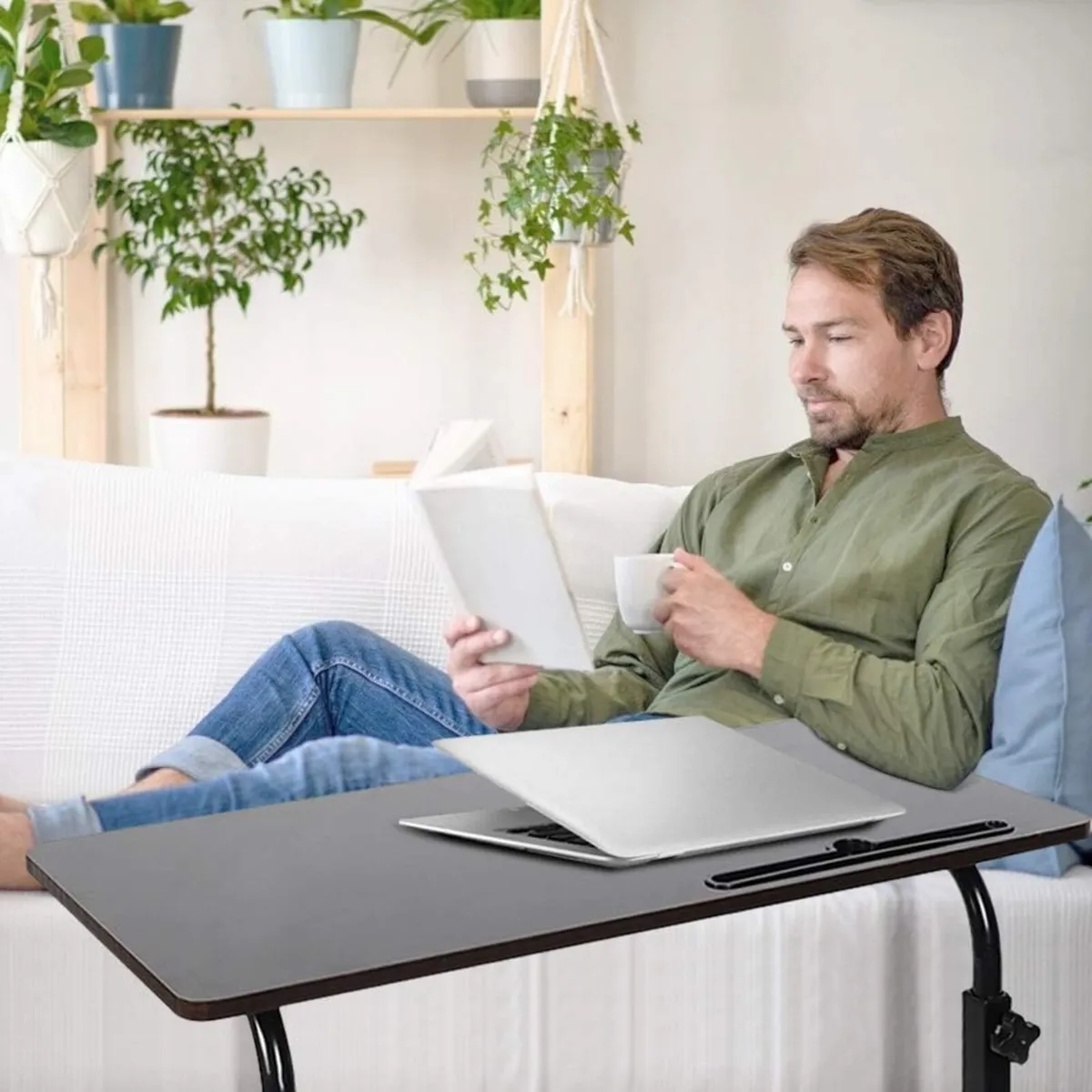 Adjustable Movable Wooden Laptop Table 71.5 - Image 4