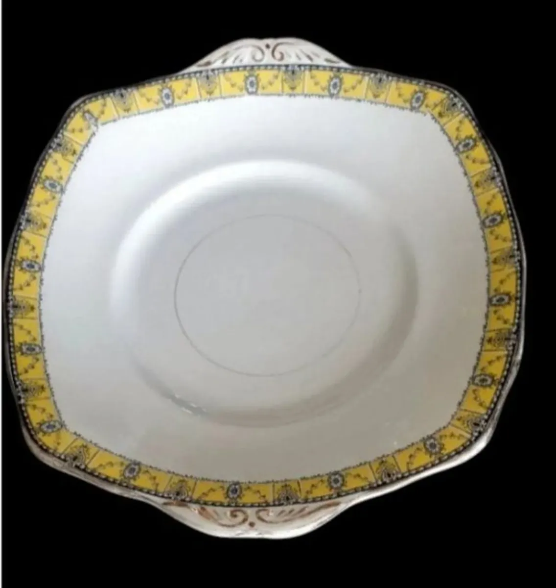 Pristine Vintage Art Deco Cake Serving Plate - Image 2