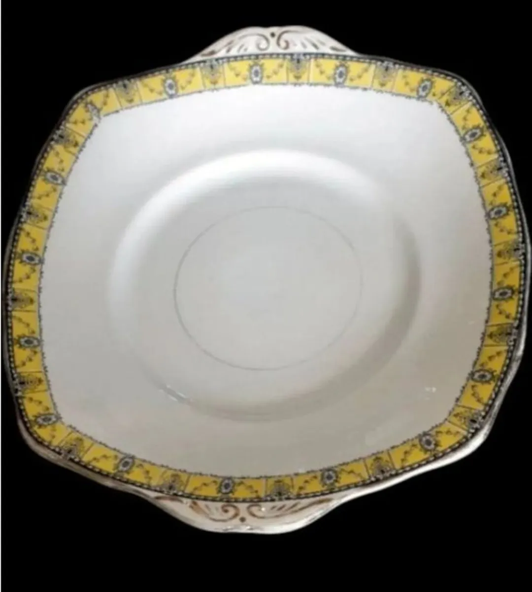 Pristine Vintage Art Deco Cake Serving Plate - Image 3