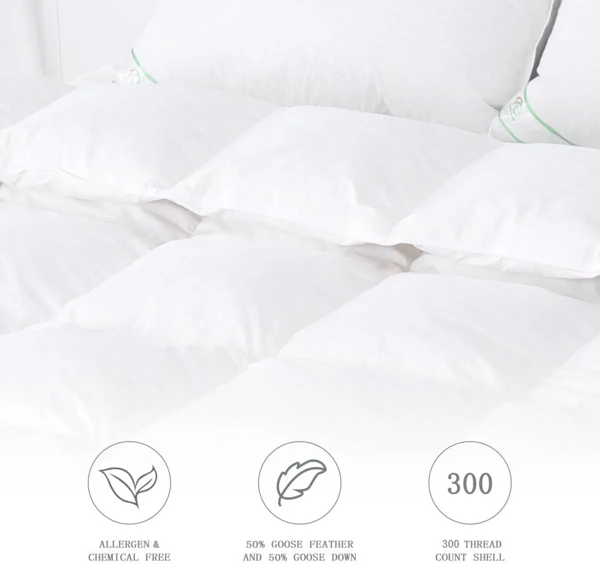 Luxury 50% Goose Feather Down Duvet Quilt - Image 3