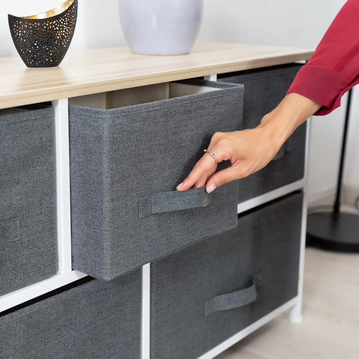 Shelving System Chest of Drawers Standing Shelf - Image 4