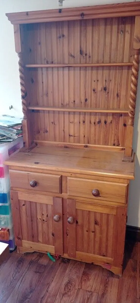 Pine Wooden Welsh Dresser - Image 1