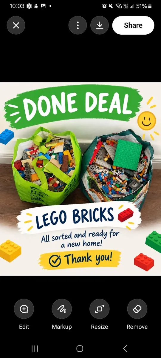 Large Bags of LEGO Bricks
