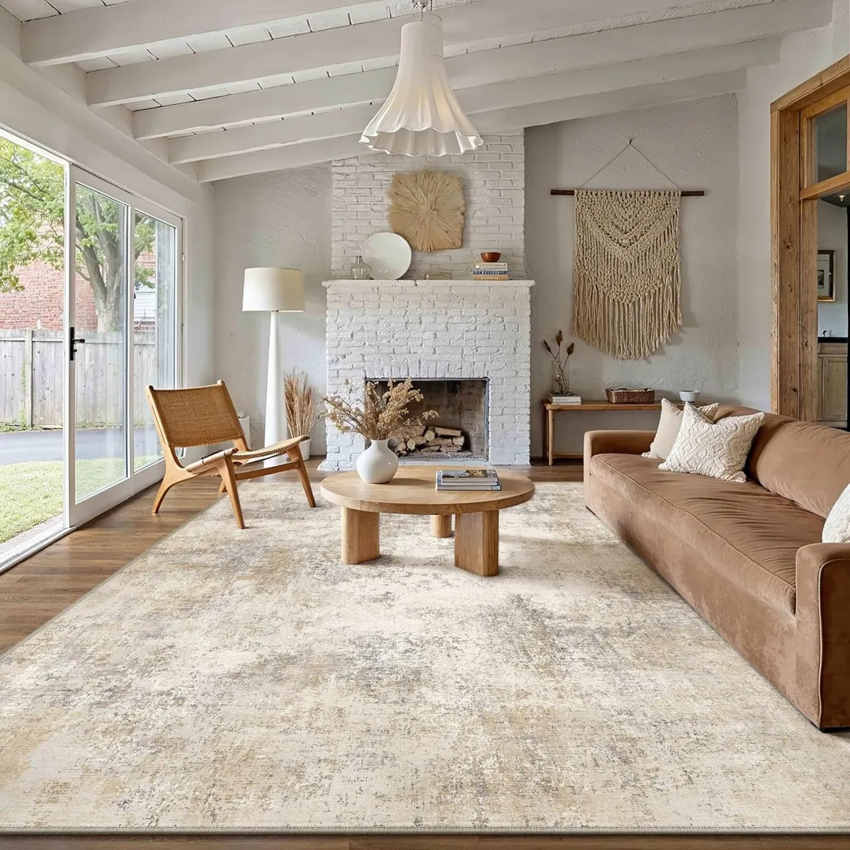 Rugs Living Room Washable Abstract Carpet - Image 2
