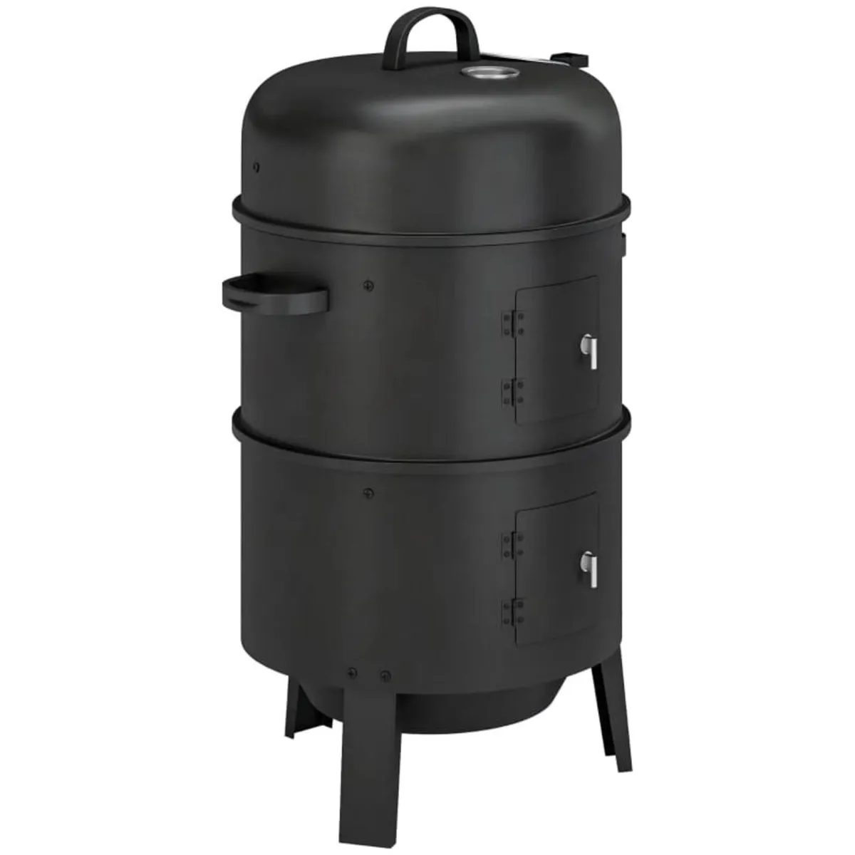 3-in-1 Vertical Charcoal Smoker with 2 Grill Grate - Image 1