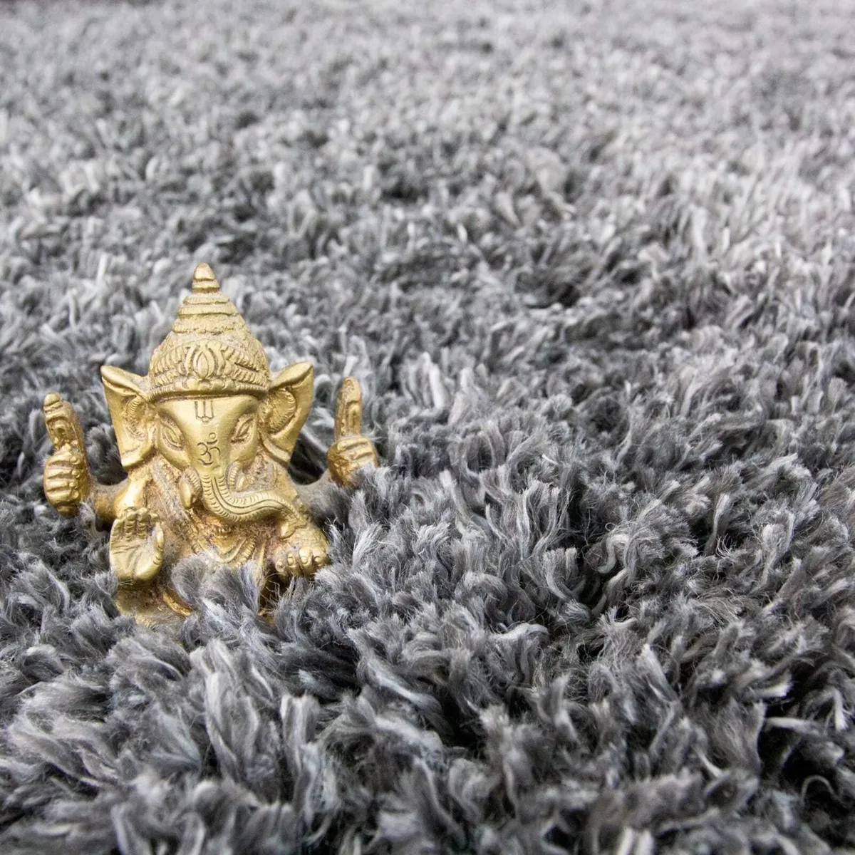 Thick Shaggy Rug Dark Affordable - Image 4