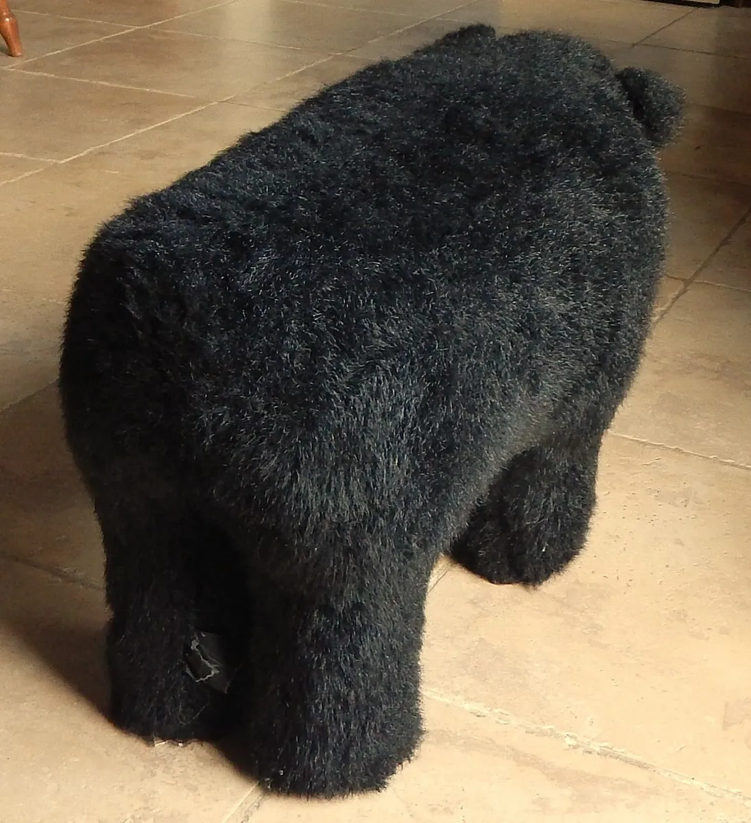 Vintage Black Bear Footstool - Image 3