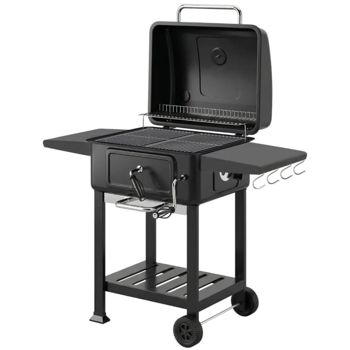 Charcoal BBQ Grill with Adjustable Charcoal Pan, L - Image 1