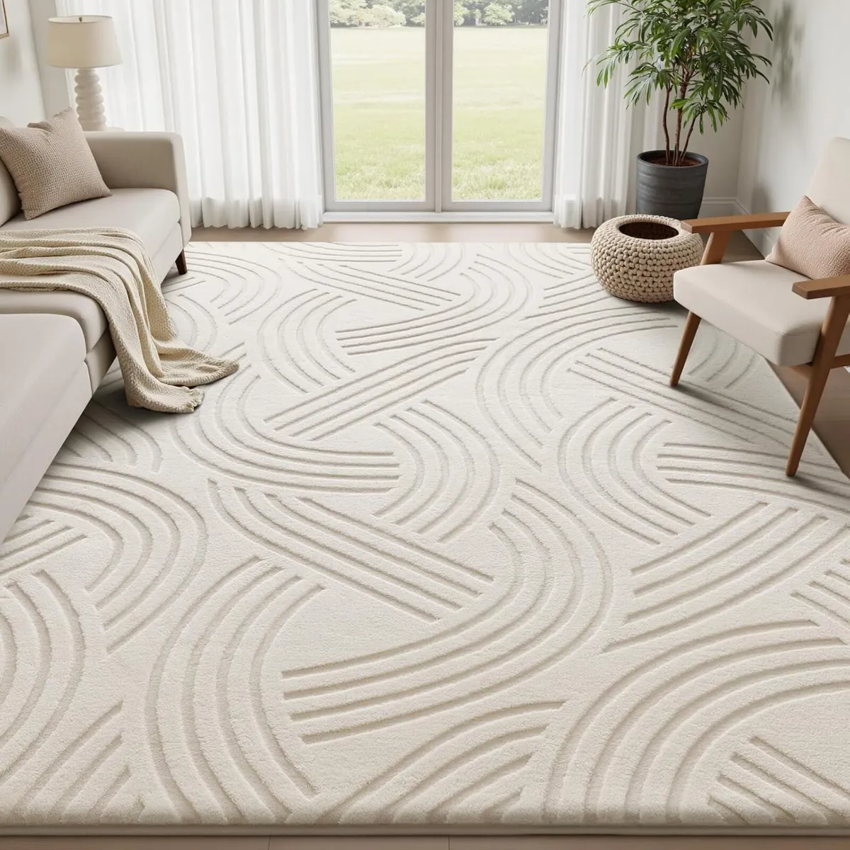 Rugs Living Room Bedroom Large Modern Rug - Image 2