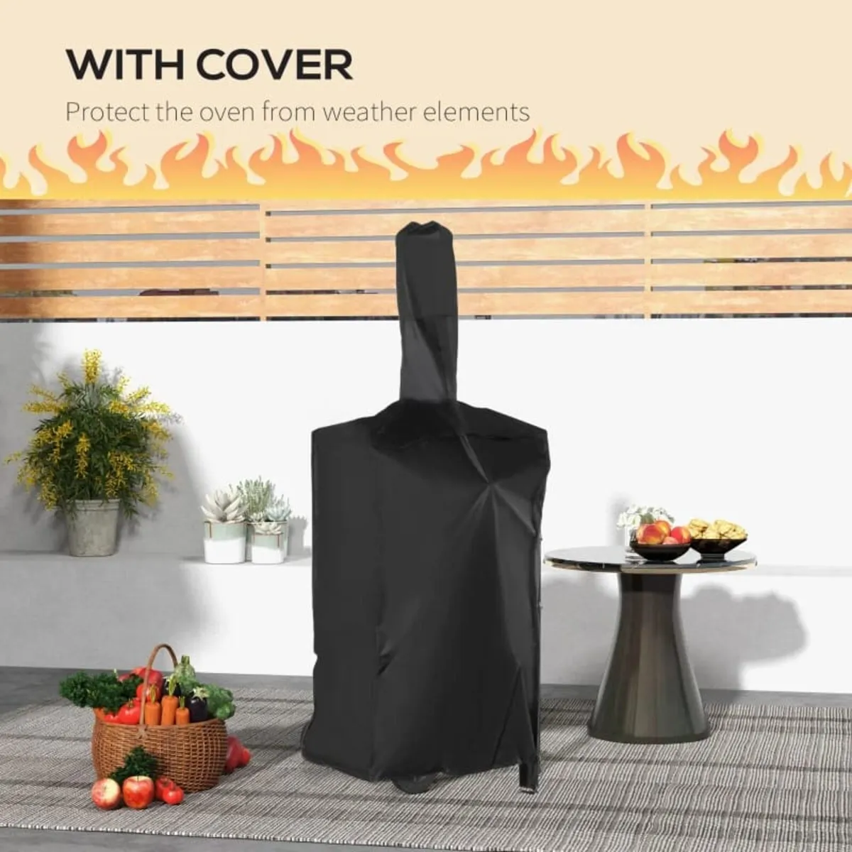 Steel 3-Tier Outdoor Pizza Oven Charcoal BBQ Grill - Image 3