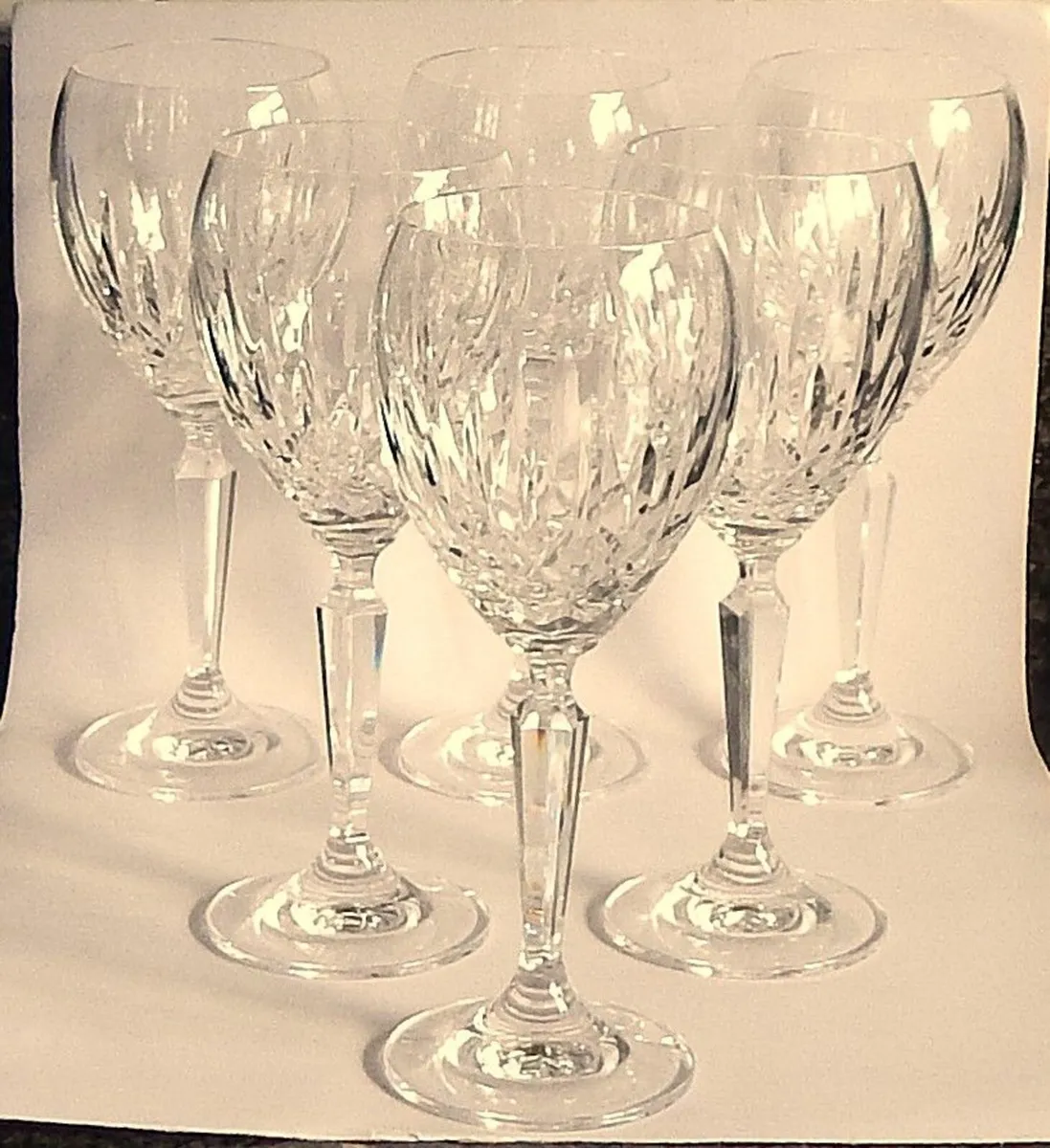 Set of 6 Vintage Waterford Crystal Wine Glasses - Image 2