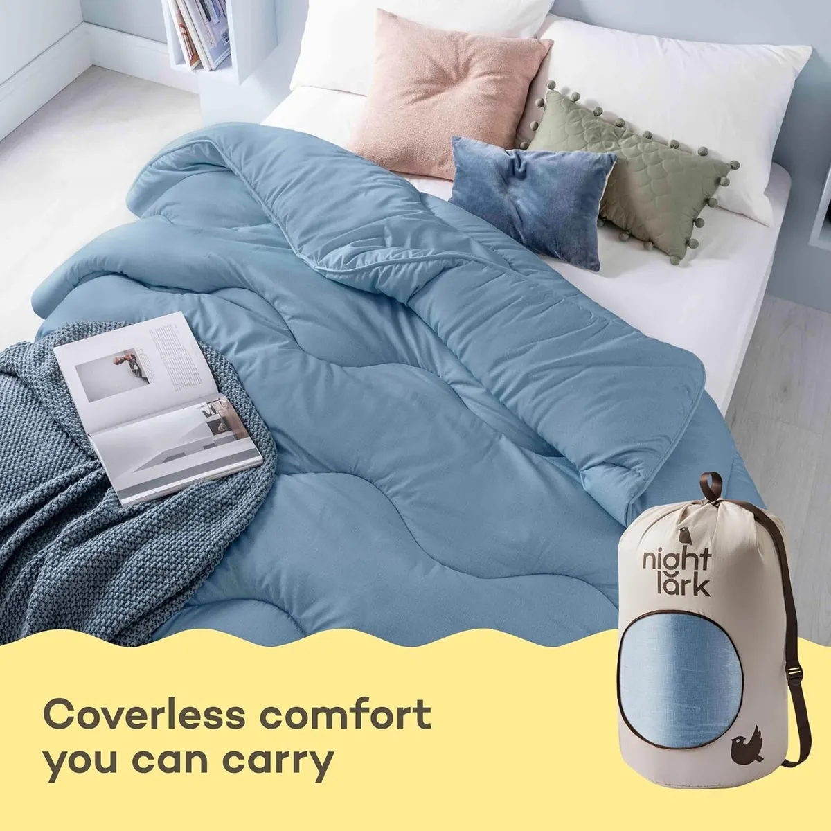 Duvet 10.5 Tog Linen Twilight Single - Image 3