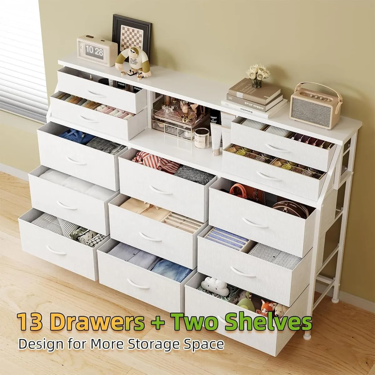 Dresser for Bedroom with 13 Drawers 55” Wide - Image 4