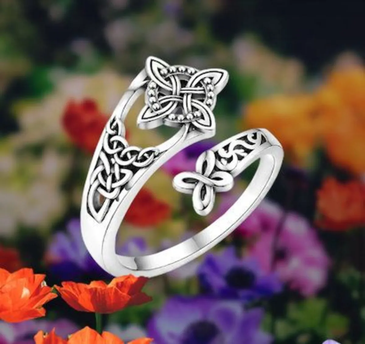 Hallmarked Silver Unisex Celtic 'Cult' Ring - Image 2
