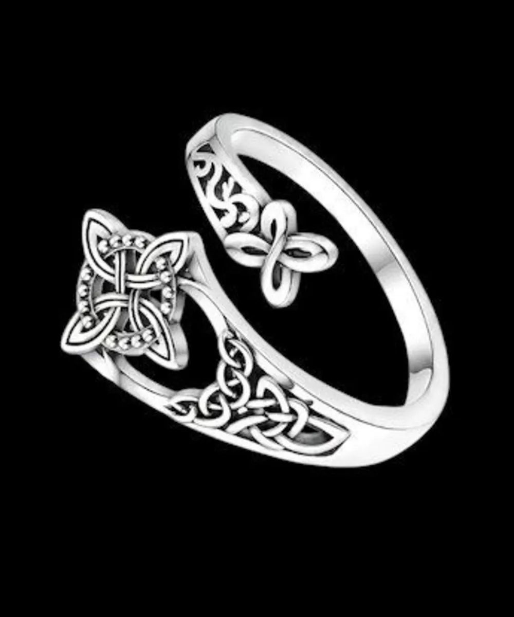 Hallmarked Silver Unisex Celtic 'Cult' Ring - Image 1