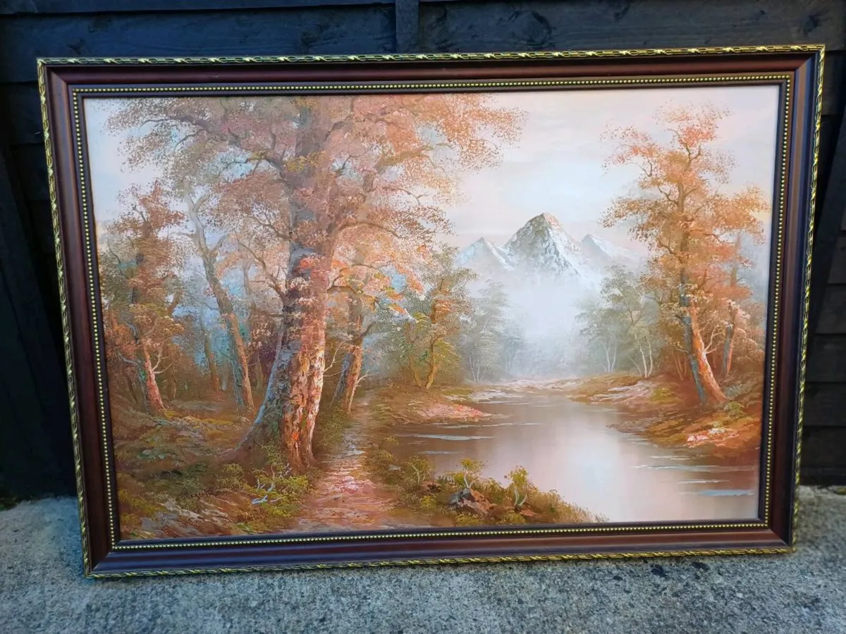 Vintage Roger Brown Oil On Canvas Painting - Image 2