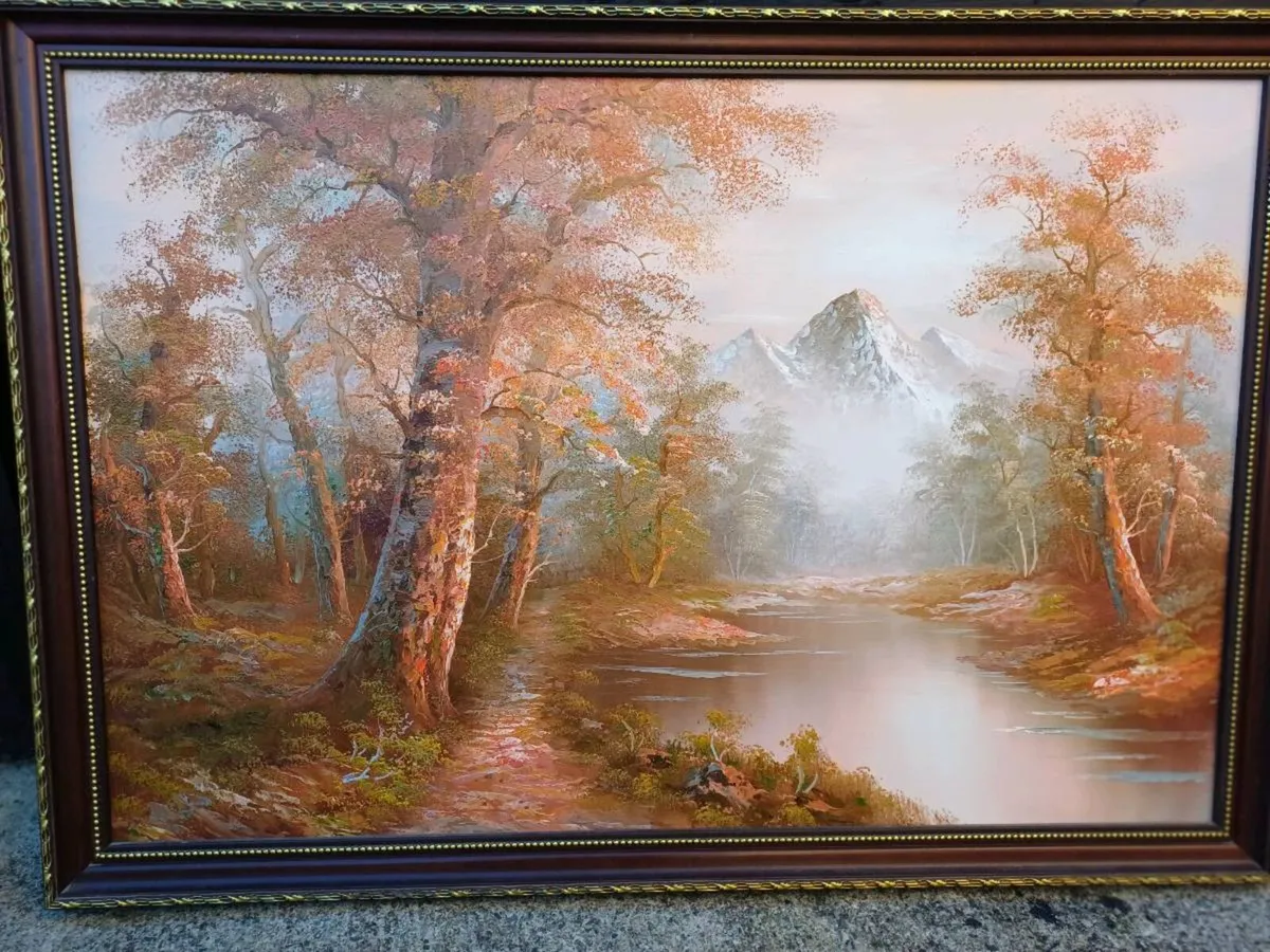 Vintage Roger Brown Oil On Canvas Painting - Image 4