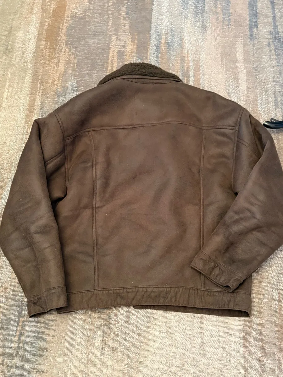 Abercrombie & Fitch Relaxed Vegan Suede Jacket XL - Image 4