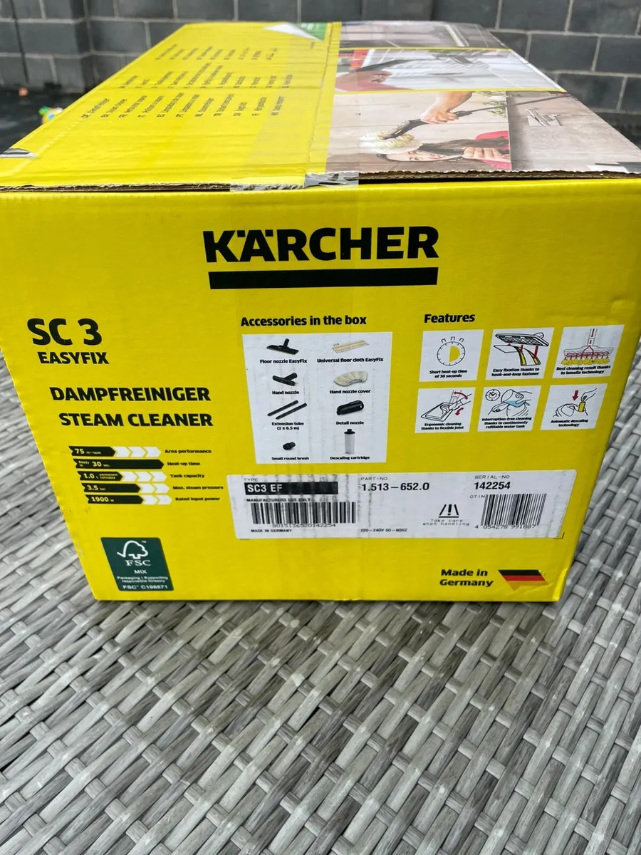 Writing
Kärcher SC 3 EasyFix Steam Cleaner – Power - Image 2