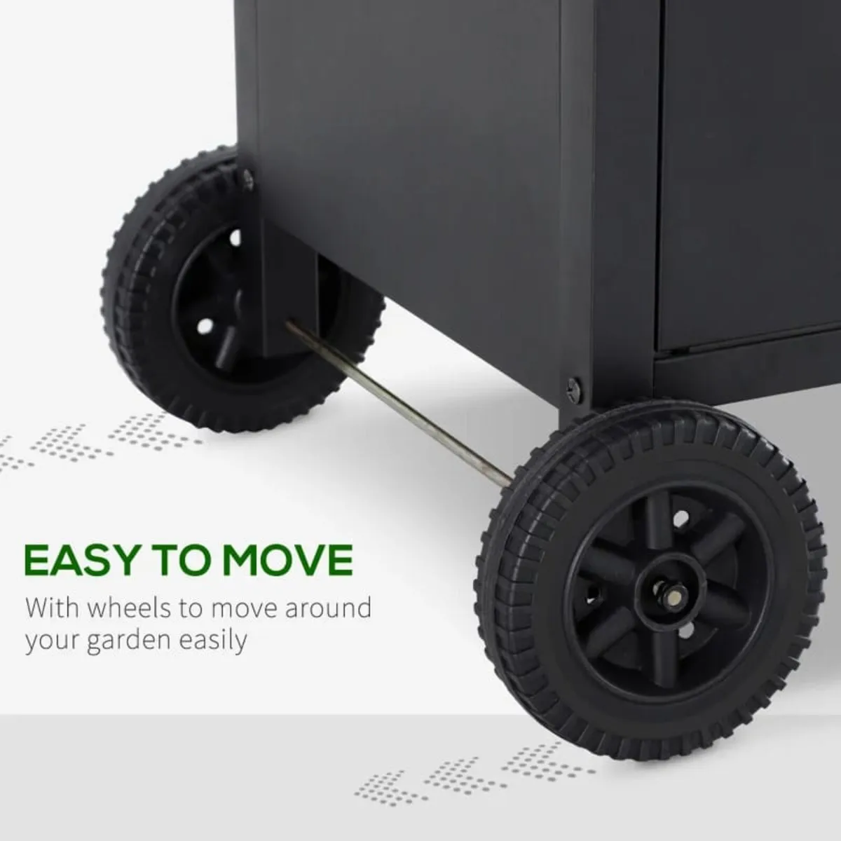 4+1 Gas BBQ Grill with Wheels, Steel-Black


Featu - Image 4