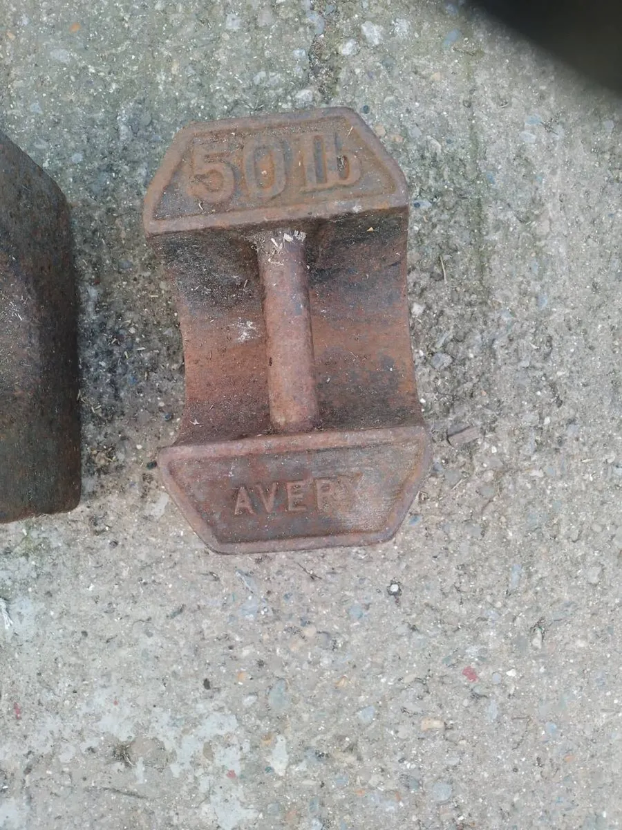 Cast iron weights - Image 1
