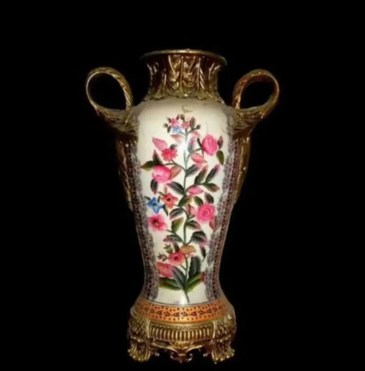Pair Of Vintage Decorative 'Floral'Vase's - Image 1