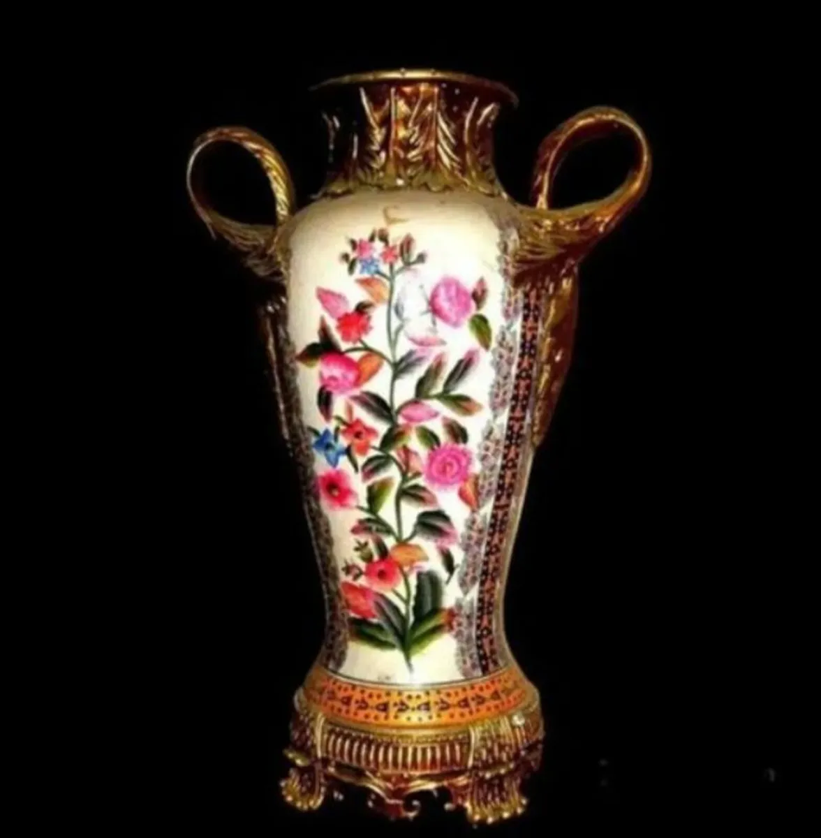 Pair Of Vintage Decorative 'Floral'Vase's - Image 2