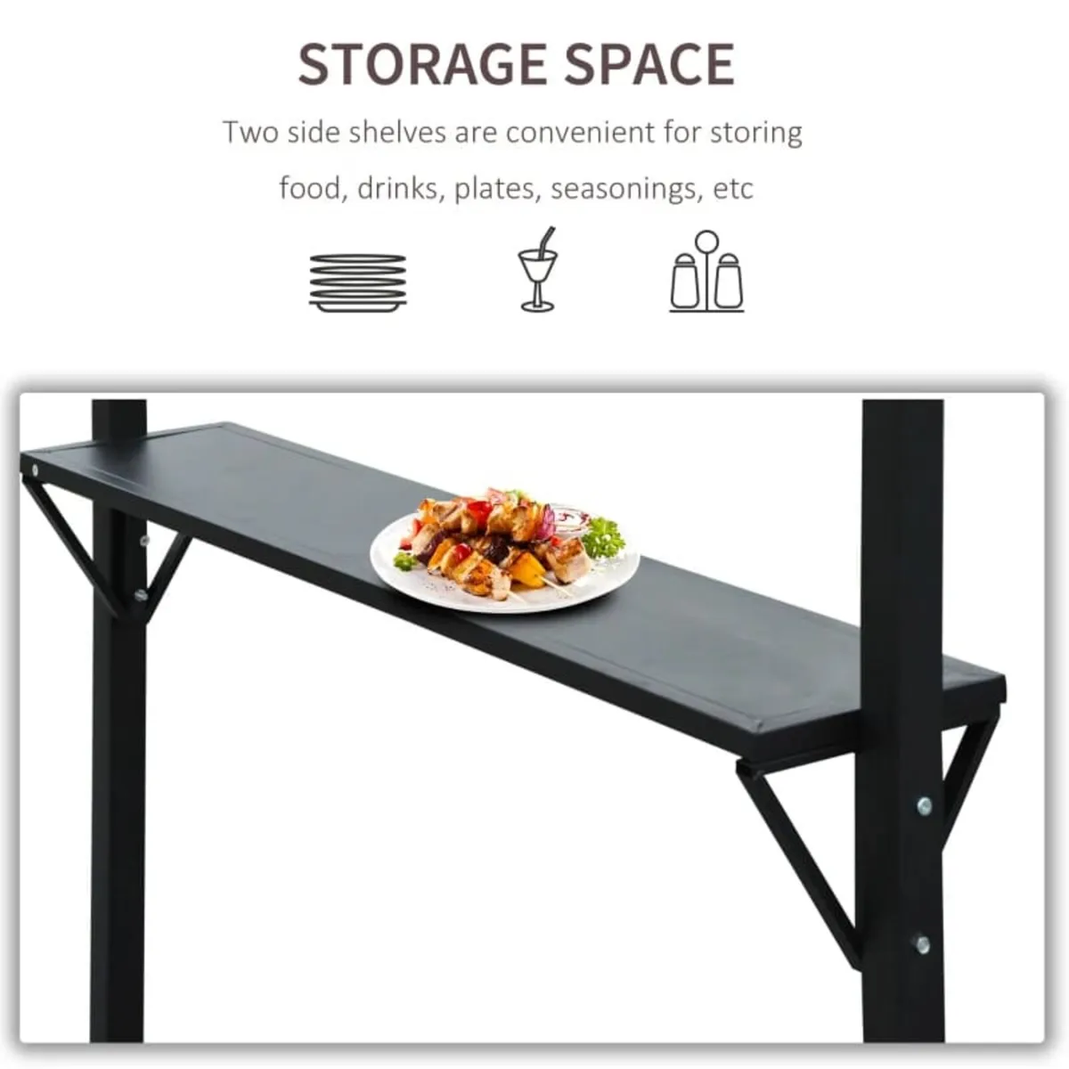 2.5 x 1.5m BBQ Tent Camping Picnic Gazebo Marquee - Image 4