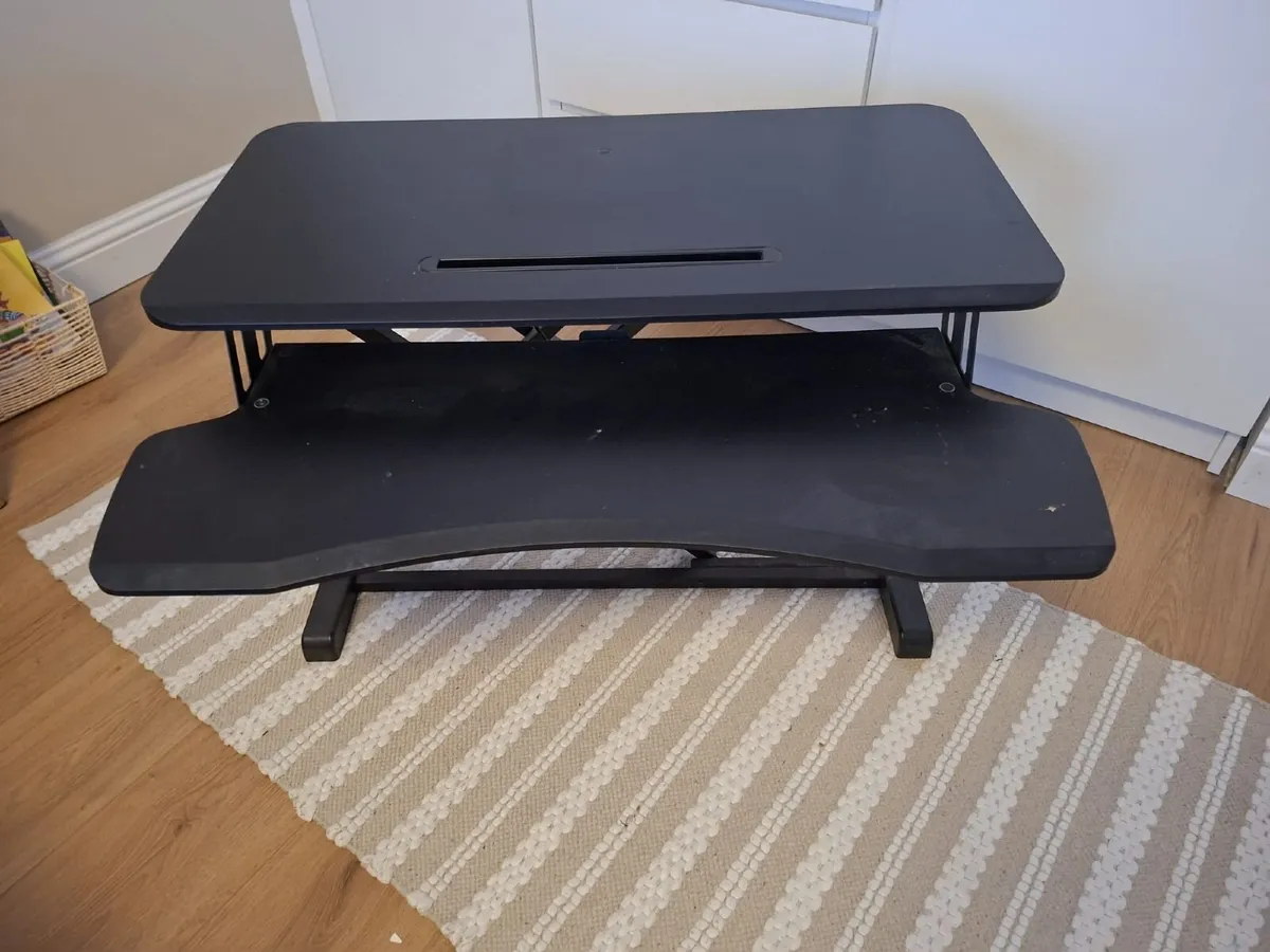 Height Adjustable Sit-Stand Desk 80x40cm - Image 2