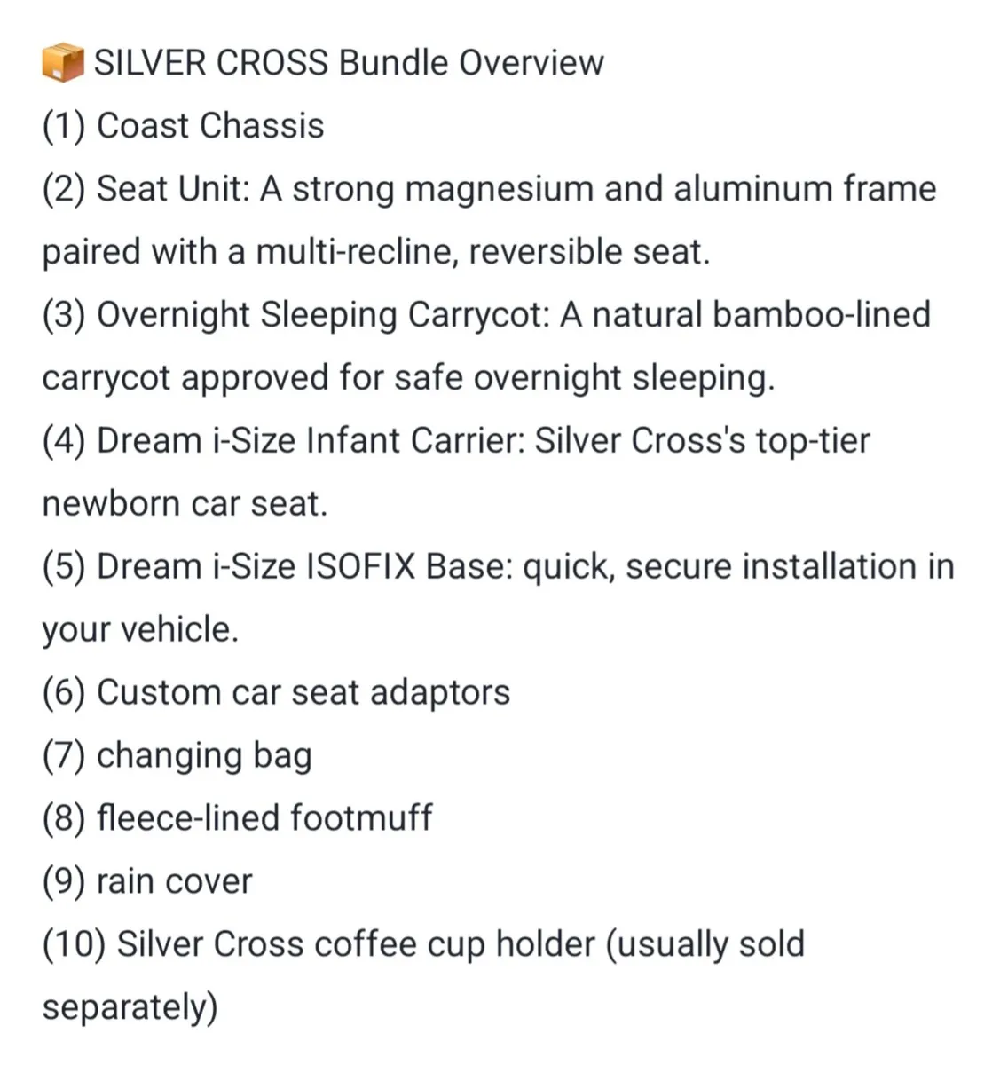 Silver Cross Full Buggy Bundle - Image 2