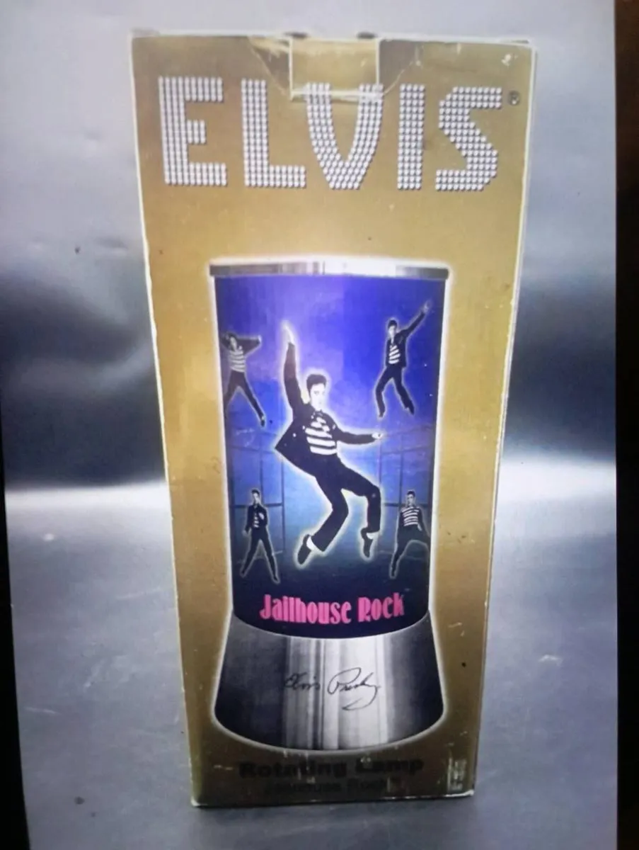 ELVIS PRESLEY JAILHOUSE ROCK MOTION12" LAMP - Image 1