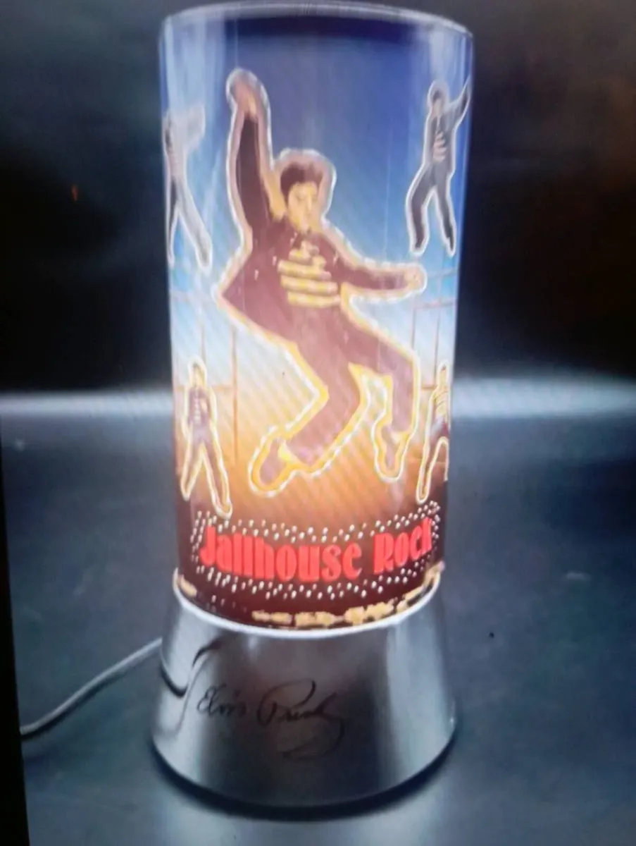 ELVIS PRESLEY JAILHOUSE ROCK MOTION12" LAMP - Image 2