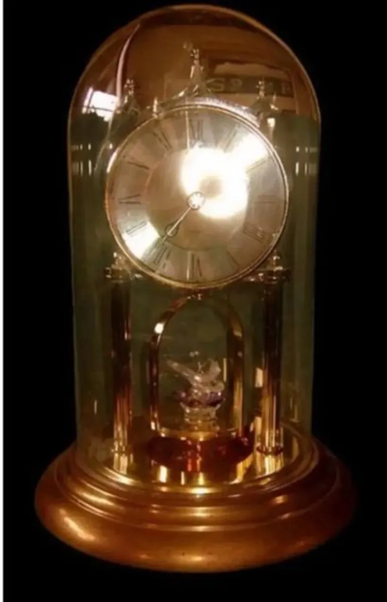 Pristine Vintage Hermle "Butterfly" Dome Clock - Image 2