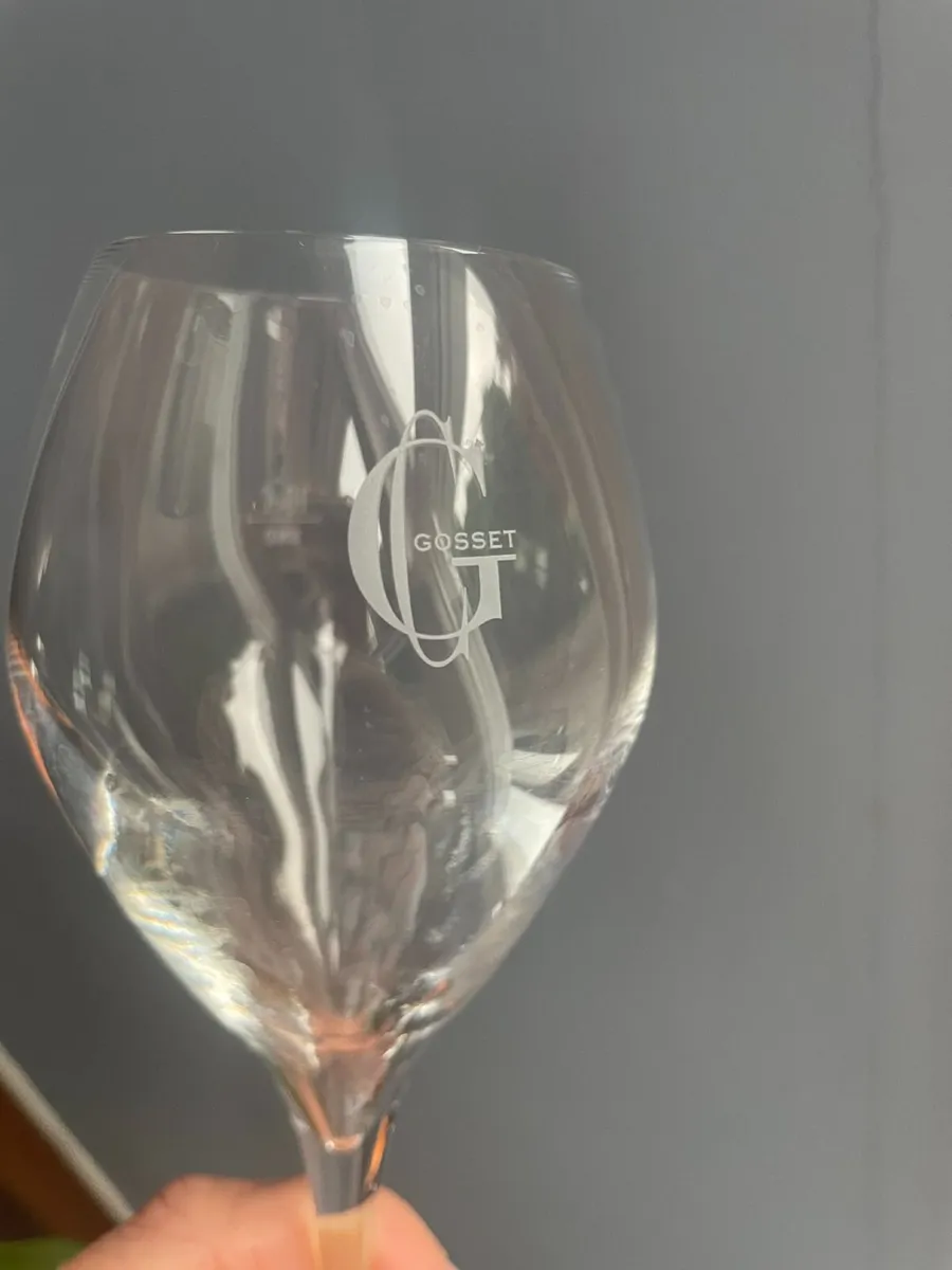 Gosset Champagne glasses x 2 - Image 2
