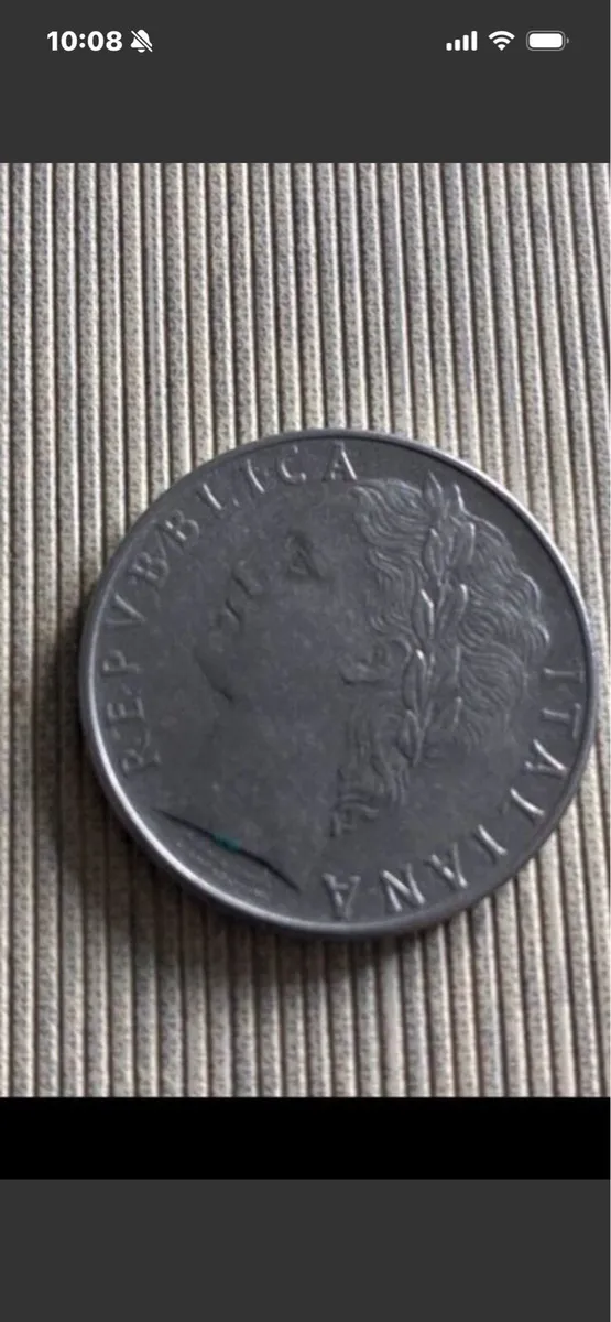 Wry Rare Italian 100 Lira Coin - Image 1