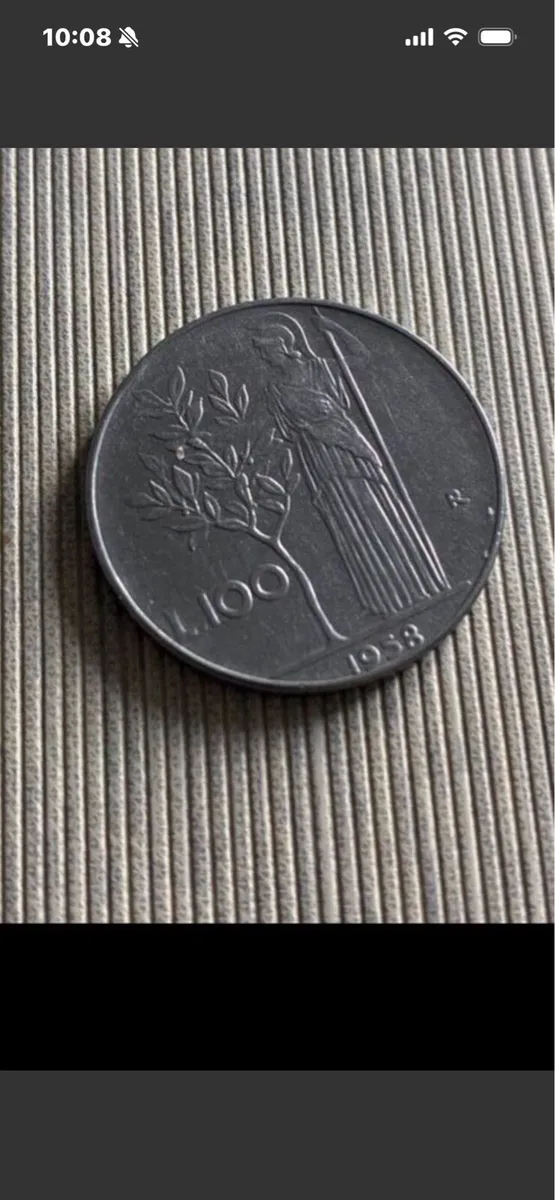 Wry Rare Italian 100 Lira Coin - Image 2
