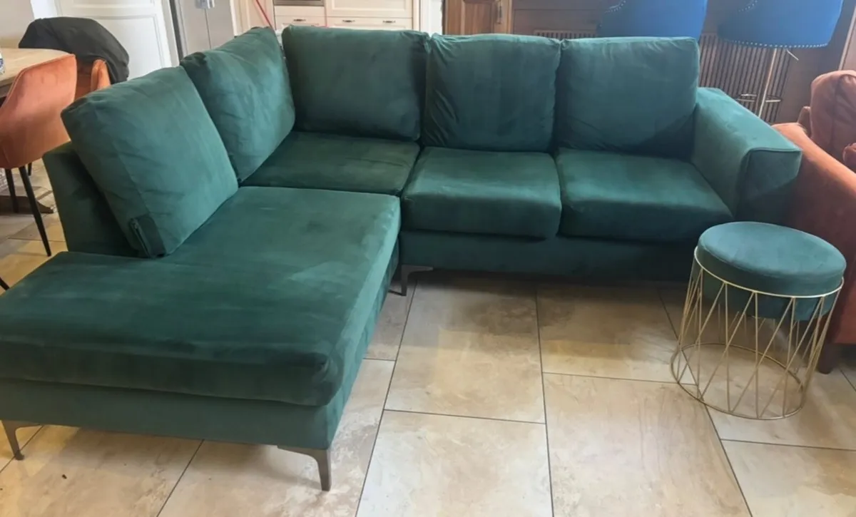 Dark Green corner sofa