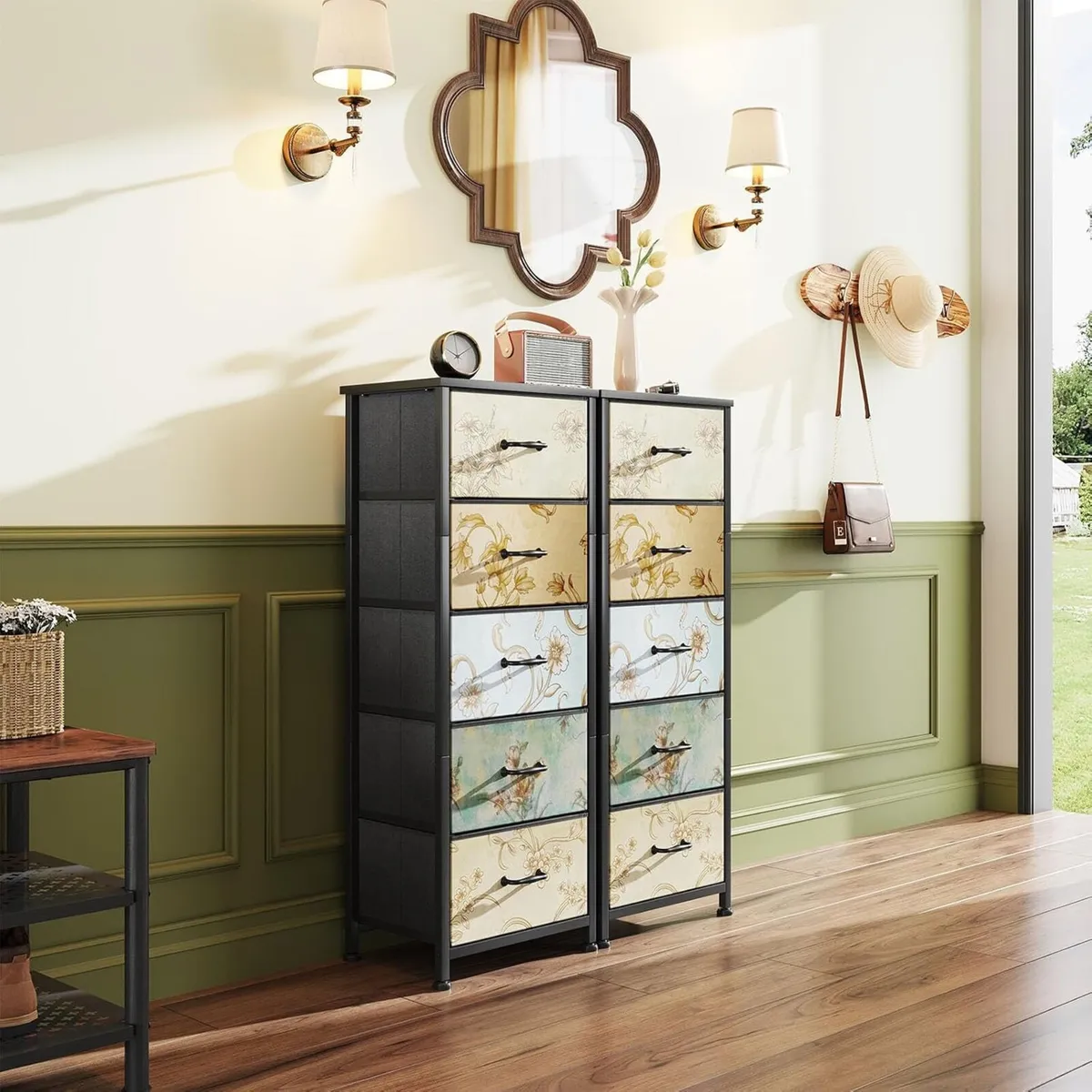 Chest of Drawers Bedroom with 5 Tall Fabric - Image 4