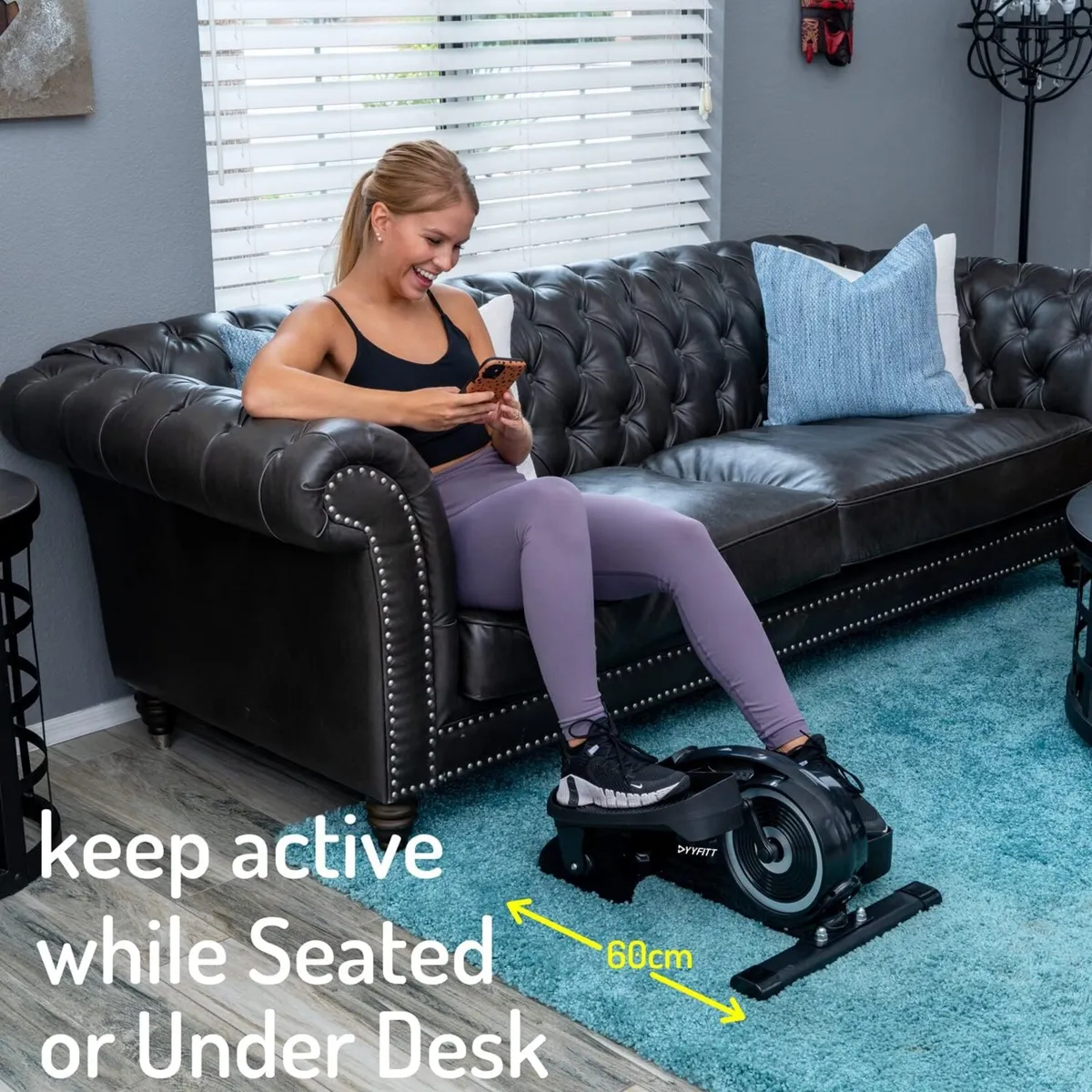 Under Desk Elliptical Machine W Luminous Display - Image 3