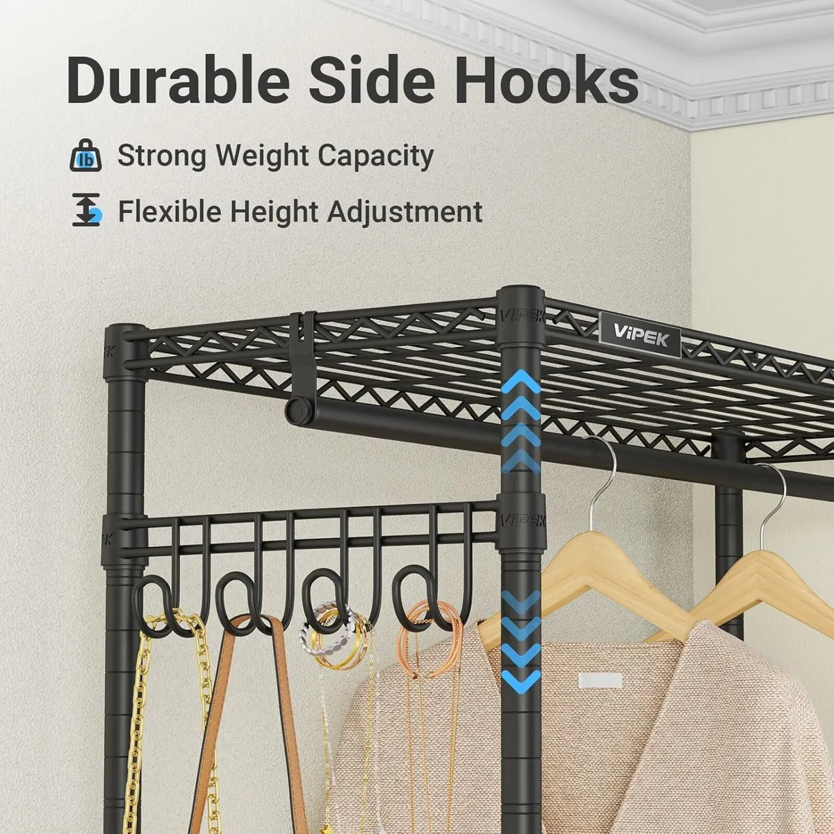 L4L Shaped Clothes Rail for Corner Freestanding - Image 4