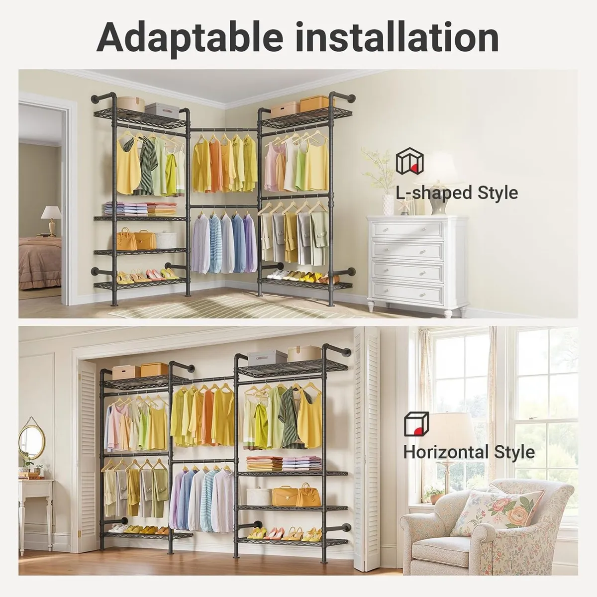 F3 Garment Rack Heavy Duty Clothes for Hanging - Image 3