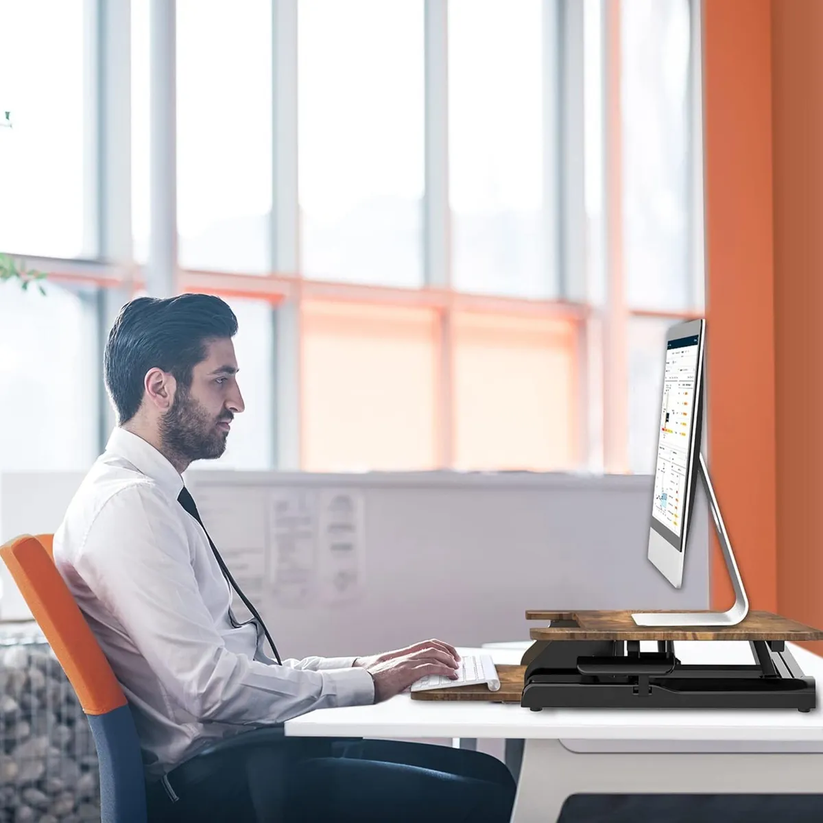 Standing Desk Converter with Height Adjustable - Image 2